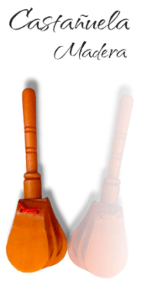 CASTAÑUELA MADERA CON MANGO