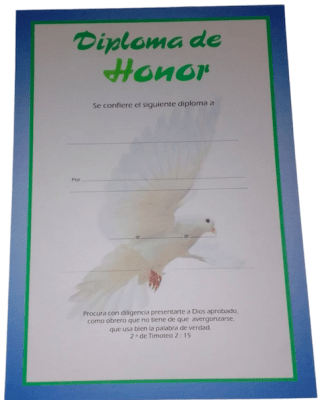 CERTIFICADO HONOR Y RECONOCIMIENTO GRANDE