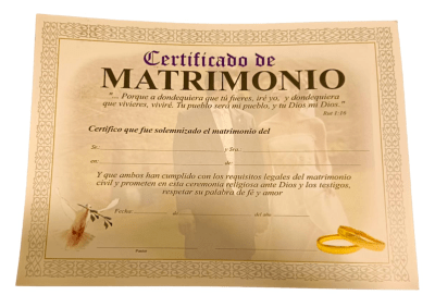 CERTIFICADO MATRIMONIO PEQUEÑO