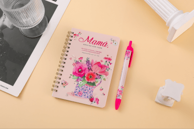 PACK LIBRETA + BOLIGRAFO, MAMÁ