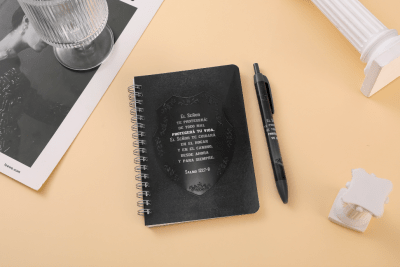 PACK LIBRETA + BOLIGRAFO, EL SEÑOR TE PROTEGERÁ
