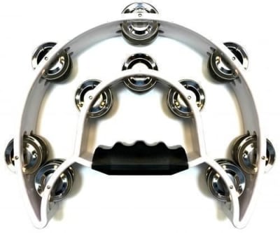 PANDERO MEDIA LUNA DOBLE BLANCO