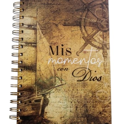 LIBRETA DEVOCIONAL MIS MOMENTOS CON DIOS - BARCO VINTAGE
