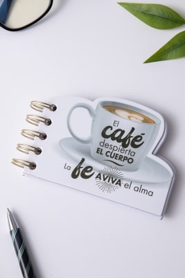 LIBRETA TORQUELADA CAFE