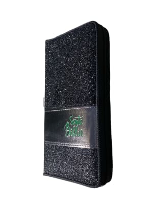 BIBLIA TAPA AGENDA NEGRA BRILLOS