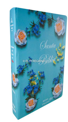 Biblia Reina Valera 1960 Letra Grande tamaño manual con diseño floral Palabras de Cristo en rojo Biblia Reina Valera 1960 Letra Grande tamaño manual con diseño floral Palabras de Cristo en rojo