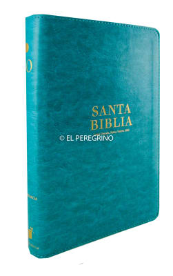 Biblia Reina Valera 1960 Letra grande con cierre Turquesa Biblia Reina Valera 1960 Letra grande con cierre Turquesa