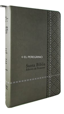 Biblia de Promesas Tamaño manual Letra grande Gris con cierre e índice Biblia de Promesas Tamaño manual Letra grande Gris con cierre e índice