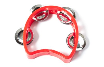 PANDERO MEDIA LUNA NIÑOS ROJO