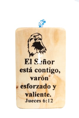 Jueces 6:12 - Pequeño cuadro de madera