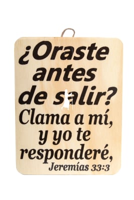 Jeremías 33:3 - Mediano cuadro de madera Jeremías 33:3 - Mediano cuadro de madera
