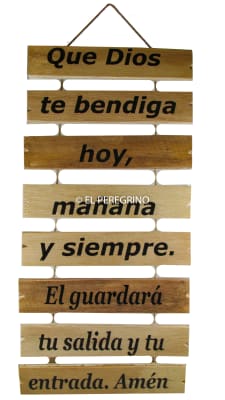 Que Dios te bendiga - Escalera de madera Que Dios te bendiga - Escalera de madera