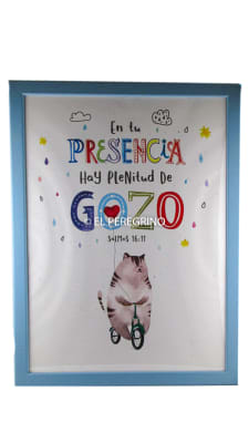 Cuadro grande full color con texto bíblico