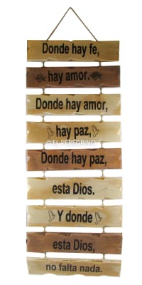 Donde hay fe - Escalera de madera Donde hay fe - Escalera de madera