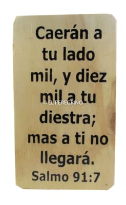 Salmos 91:7 - Pequeño de madera