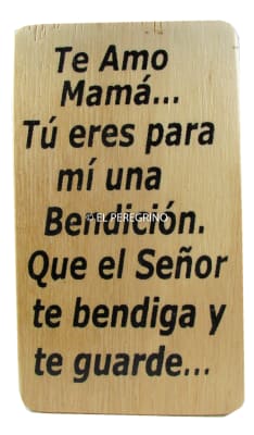 Te amo mamá - Pequeño cuadro de madera