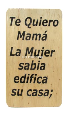 Te quiero mamá - Pequeño cuadro de madera