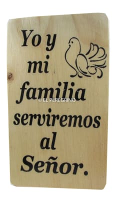Yo y mi familia - Pequeño cuadro de madera