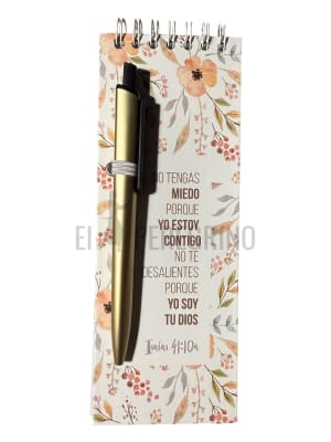 PACK LIBRETA + BOLIGRAFO ISAIAS 41:10