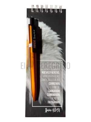 PACK LIBRETA + BOLIGRAFO ISAIAS 40:31