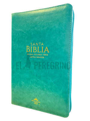 BIBLIA LETRA GRANDE CLASICA TURQUESA CON INDICE