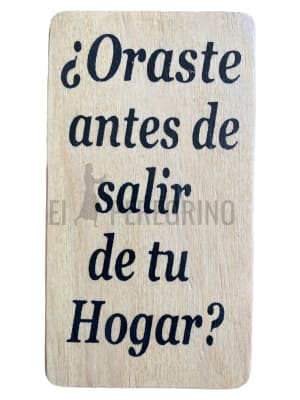 ¿Oraste antes de salir? Pequeño
