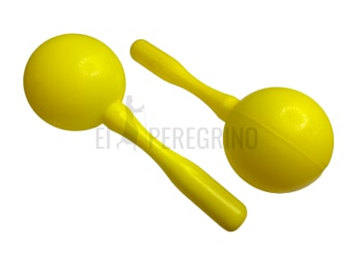 PAR SONORA PLASTICO AMARILLA