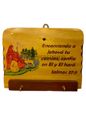 PORTA LLAVE TEXTO MADERA