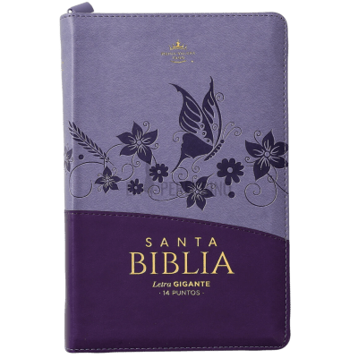 LILA FLORAL MARIPOSAS, CIERRE E INDICE, LETRA GIGANTE