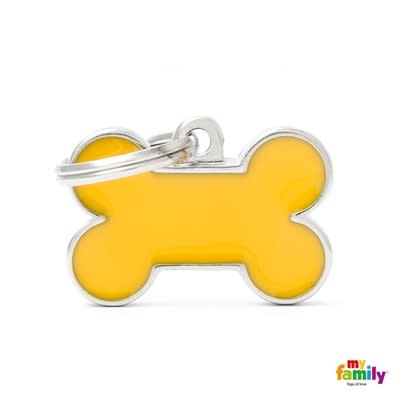 MY FAMILY BASIC HANDMADE  YELLOW SMALL BONE