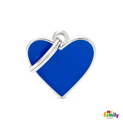 MY FAMILY BASIC HANDMADE BLUE HEART SMALL
