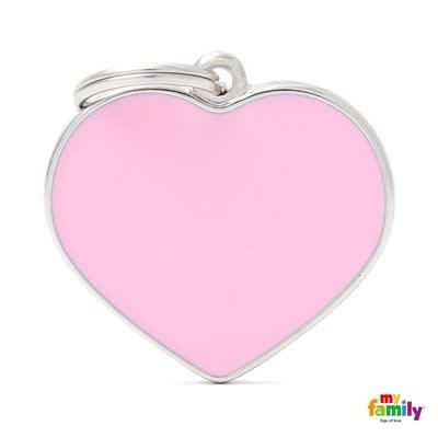 MY FAMILY BASIC HANDMADE PINK BIG HEART GRANDE