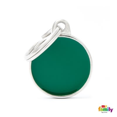 MY FAMILY BASIC HANDMADE GREEN SMALL CIRCLE