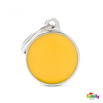 MY FAMILY BASIC HANDMADE YELLOW SMALL CIRCLE