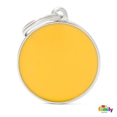 MY FAMILY BASIC HANDMADE YELLOW BIG CIRCLE