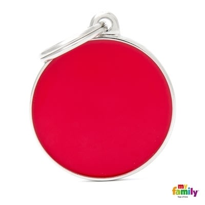 MY FAMILY BASIC HANDMADE RED BIG CIRCLE GRANDE