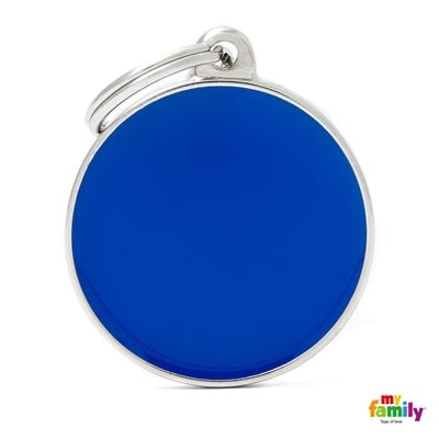 MY FAMILY BASIC HANDMADE BLUE BIG CIRCLE