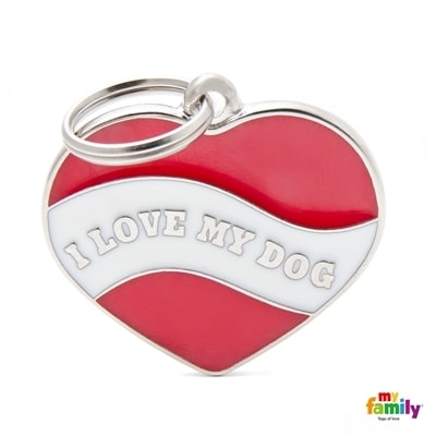 MY FAMILY CHARMS  I LOVE MI DOG GRANDE1