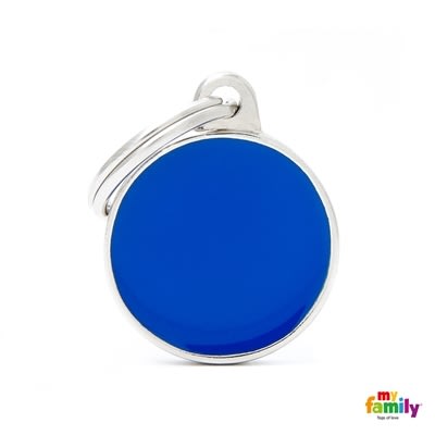 MY FAMILY BASIC HANDMADE BLUE CIRCLE SMALL