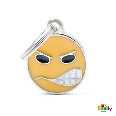 MY FAMILY CHARMS EMOTICON ANGRY SMALL
