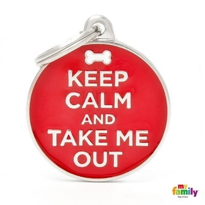 MY FAMILY CHARMS KEEP CALM AND TAKE ME OUT GRANDE