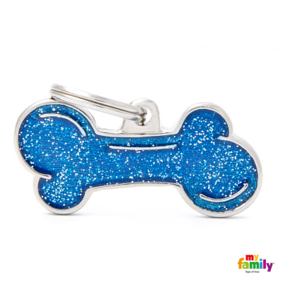MY FAMILY SHINE BIG BONE BLUE GLITTER1