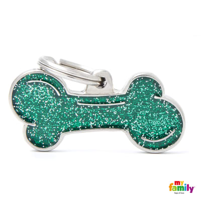 MY FAMILY SHINE BIG BONE GREEN GLITTER