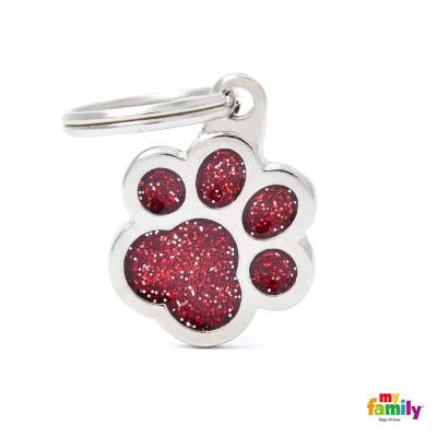 MY FAMILY SHINE RED SMALL PAW1