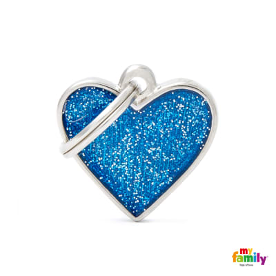 MY FAMILY SHINE BLUE HEART SMALL
