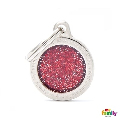 MY FAMILY SHINE RED SMALL CIRCLE