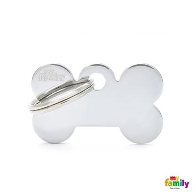 MY FAMILY SMALL BONE CHROMED BRASS 