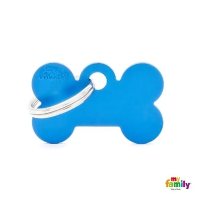 MY FAMILY BASIC ALUMINIUM BLUE SMALL BONE