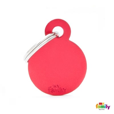 MY FAMILY ALUMINUM RED SMALL CIRCLE 