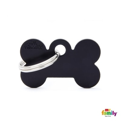 MY FAMILY BASIC ALUMINIUM BLACK SMALL BONE 